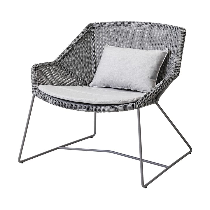 Breeze cushion set lounge chair - Cane-line Natté light grey - Cane-line