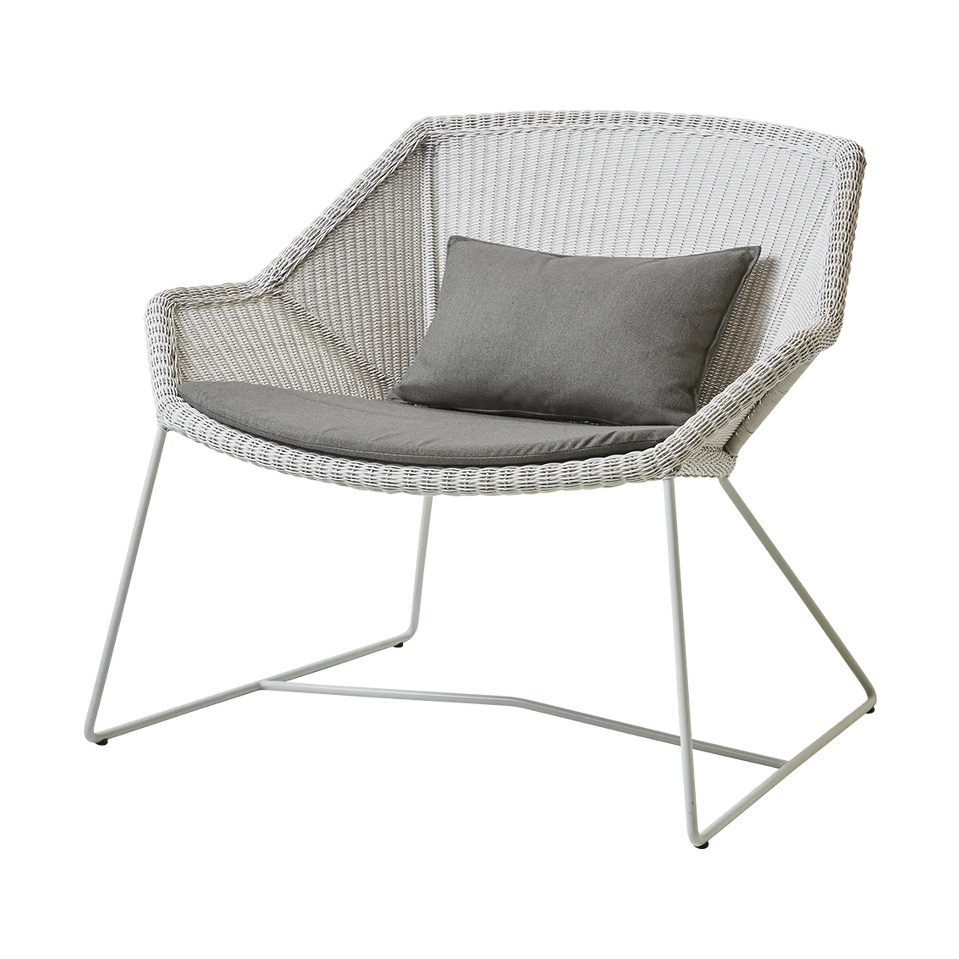 Breeze cushion set lounge chair, Cane-line Natté taupe Cane-line