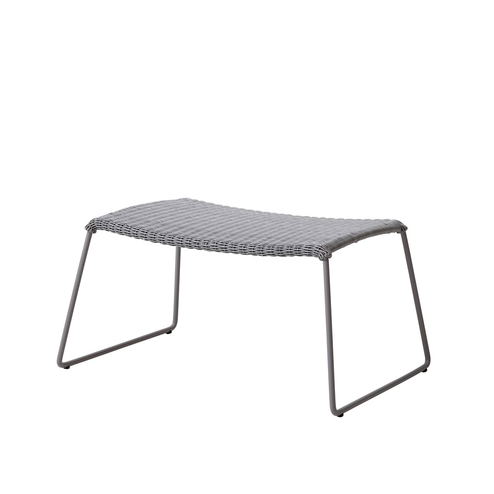 Cane-line Breeze footstool Light grey | Scandinavian Design | Garden chairs | Grey