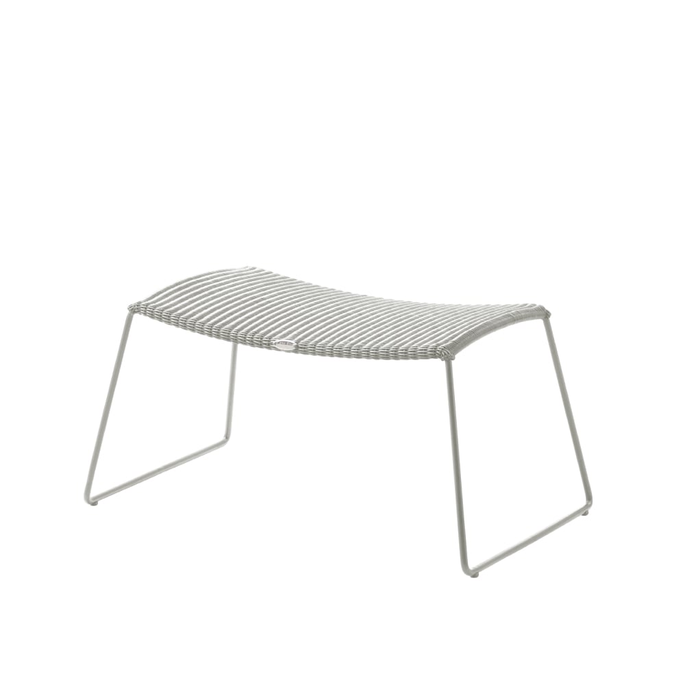 Cane-line Breeze footstool White grey | Scandinavian Design | Garden chairs | White