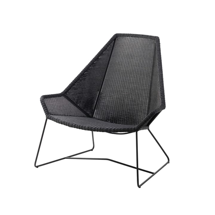 Breeze lounge armchair high back weave - Black - Cane-line