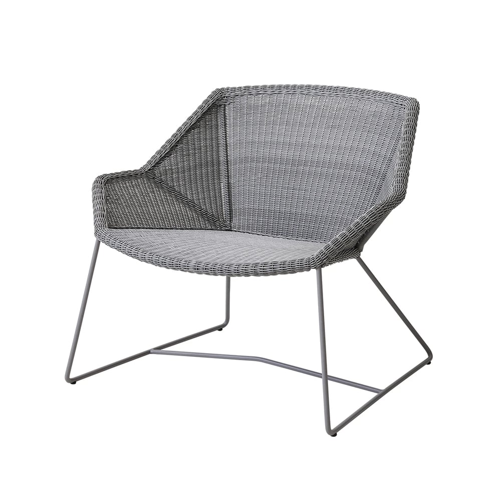 Cane-line Breeze lounge armchair weave Light grey | Scandinavian Design | Garden chairs | Grey