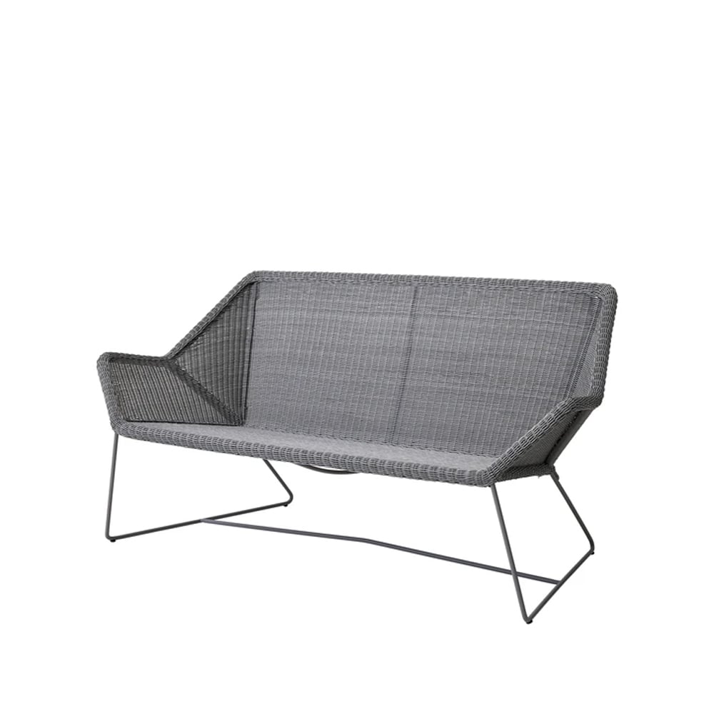 Cane-line Breeze sofa 2-seater weave Light grey | Scandinavian Design | Grey