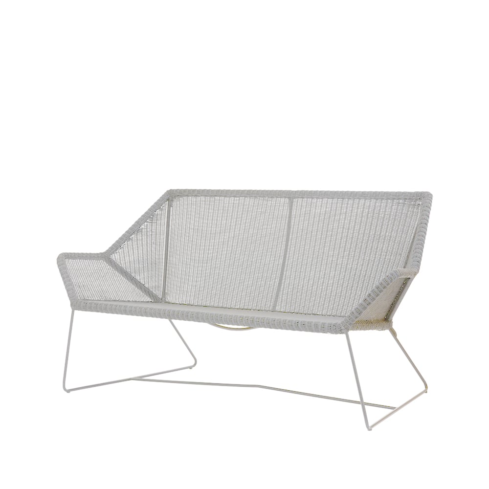 Cane-line Breeze sofa 2-seater weave White grey | Scandinavian Design | White