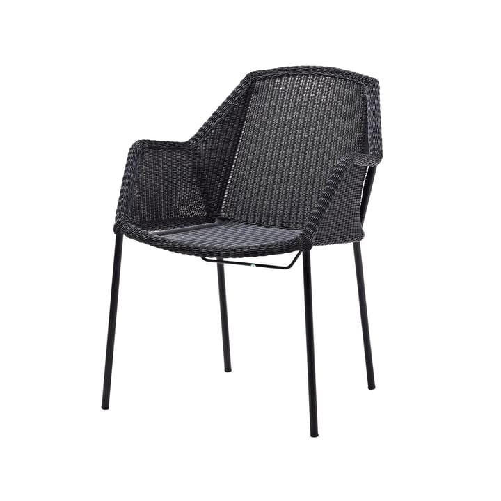 Breeze stackable armchair weave - Black - Cane-line