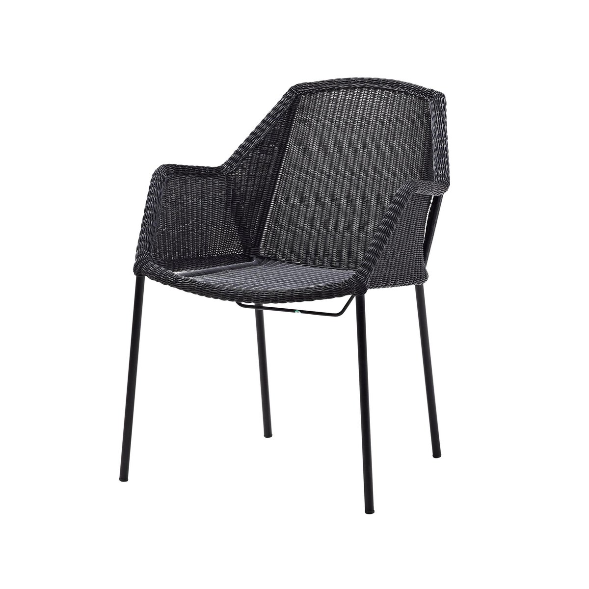 Cane-line Breeze stackable armchair weave Black | Scandinavian Design | Garden chairs | Black