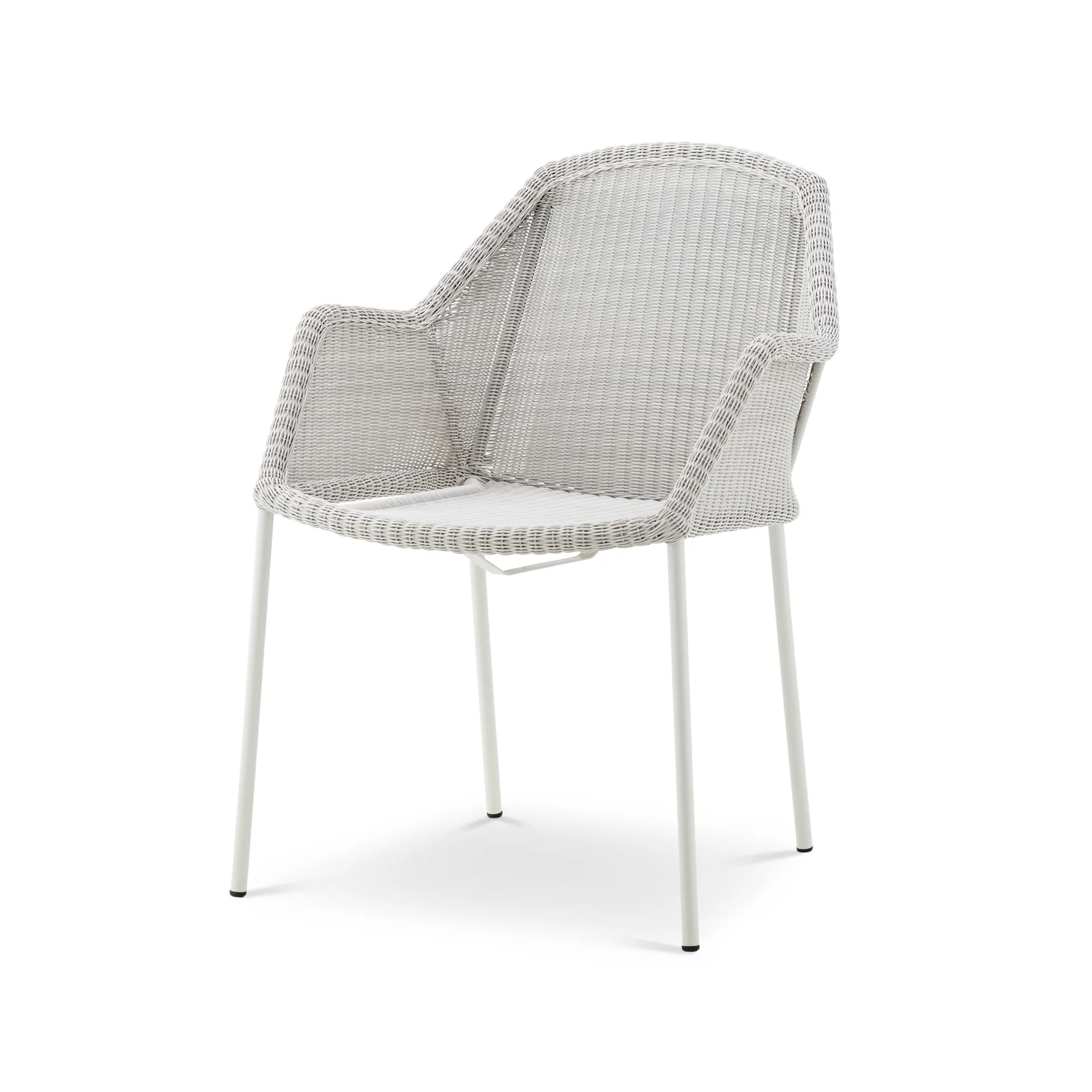 Breeze stackable armchair weave, White grey Cane-line