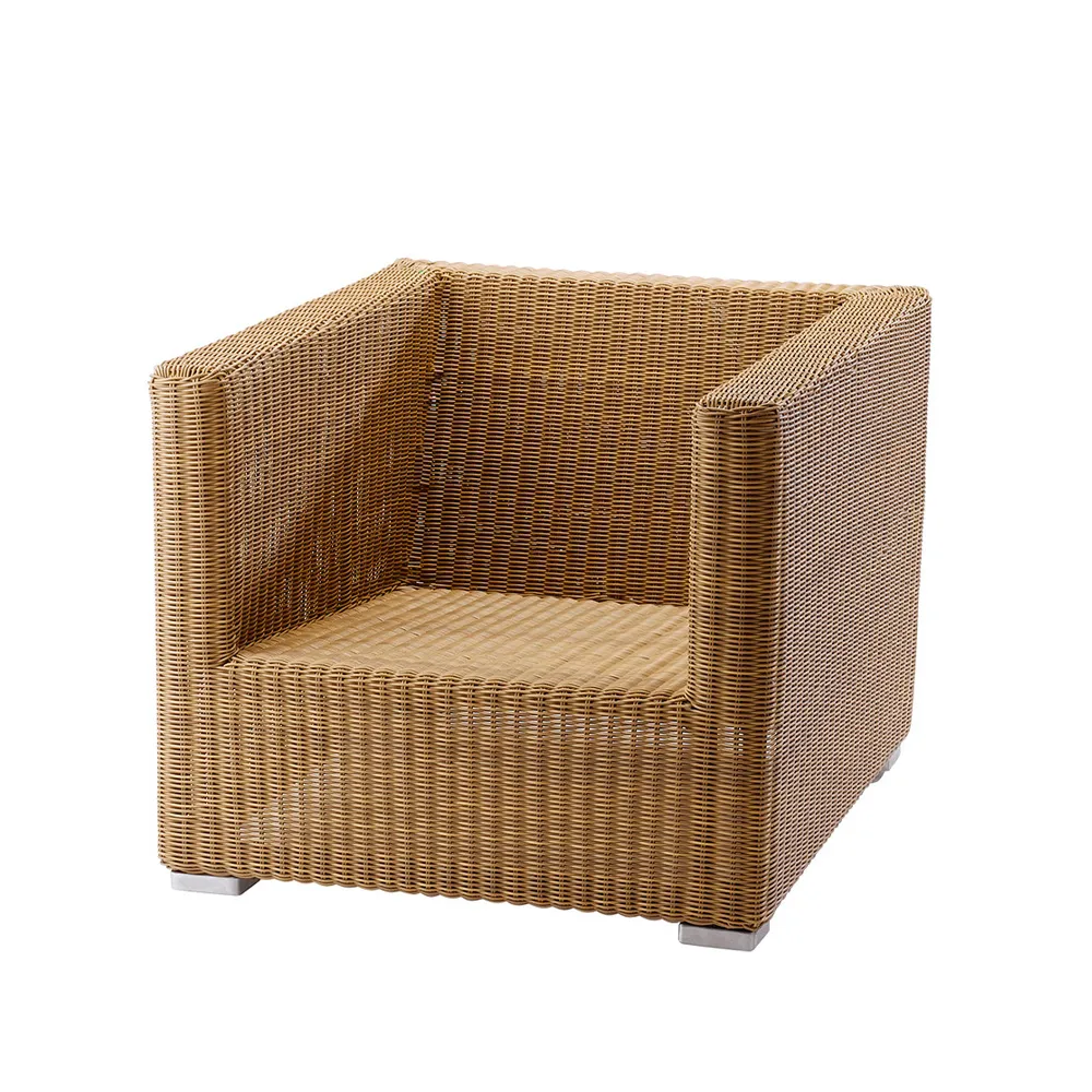 Cane-line Chester lounge armchair Natural | Scandinavian Design | Garden chairs | Beige