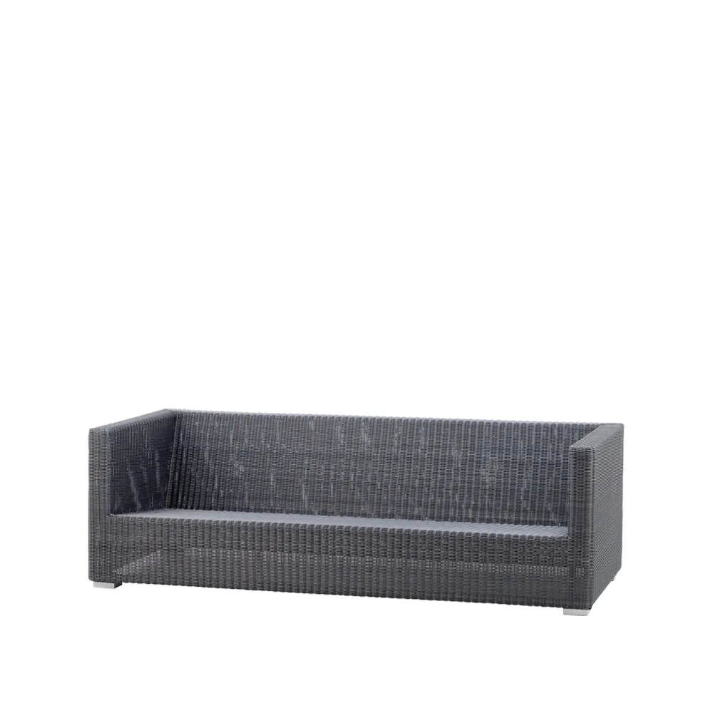Cane-line Chester sofa 3-seater graphite | Scandinavian Design | Grey