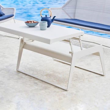 Chill out coffee table - White, double - Cane-line