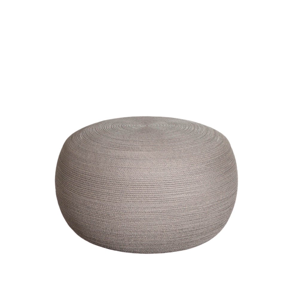 Cane-line Circle footstool Ø75 cm Taupe | Scandinavian Design | Beige
