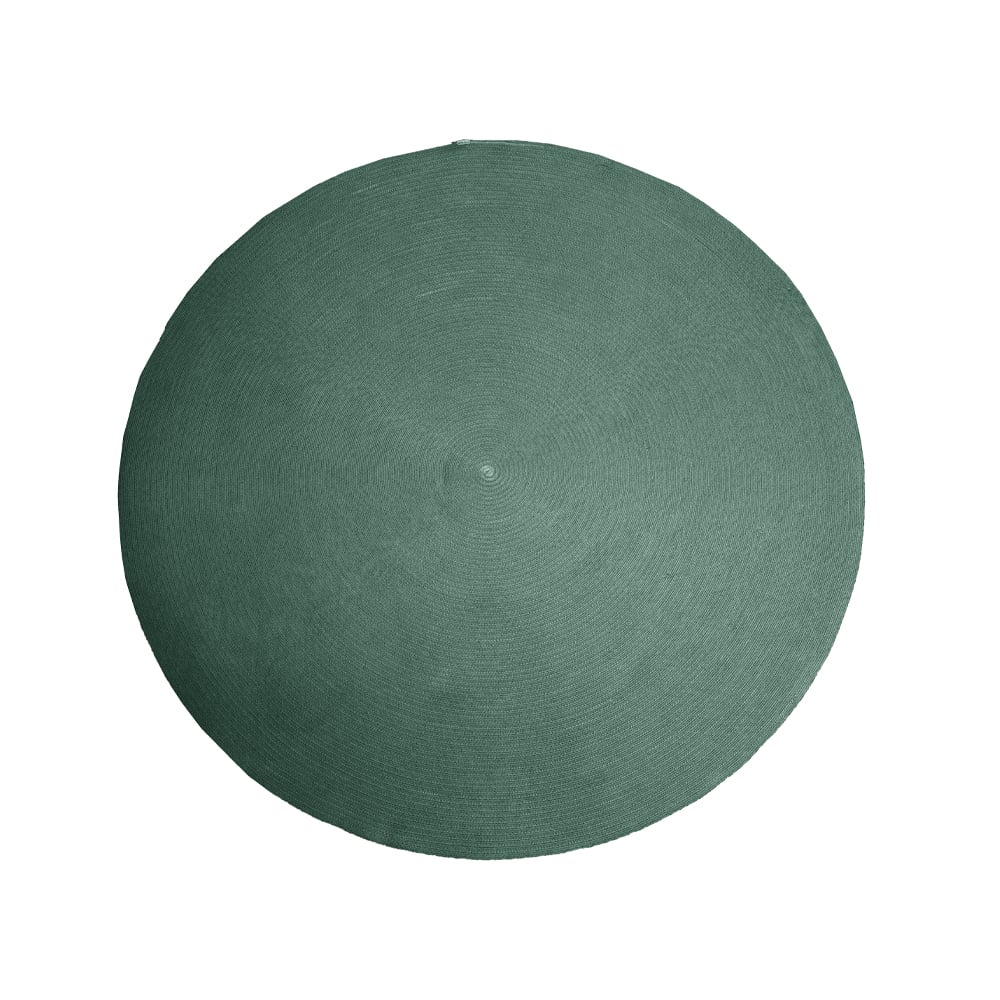 Cane-line Circle rug round Dark green, o200cm | Scandinavian Design | Plastic rugs | Green