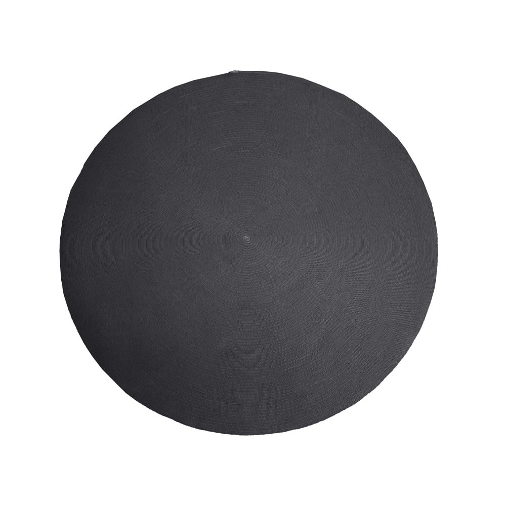Cane-line Circle rug round Dark grey, o200cm | Scandinavian Design | Plastic rugs | Grey