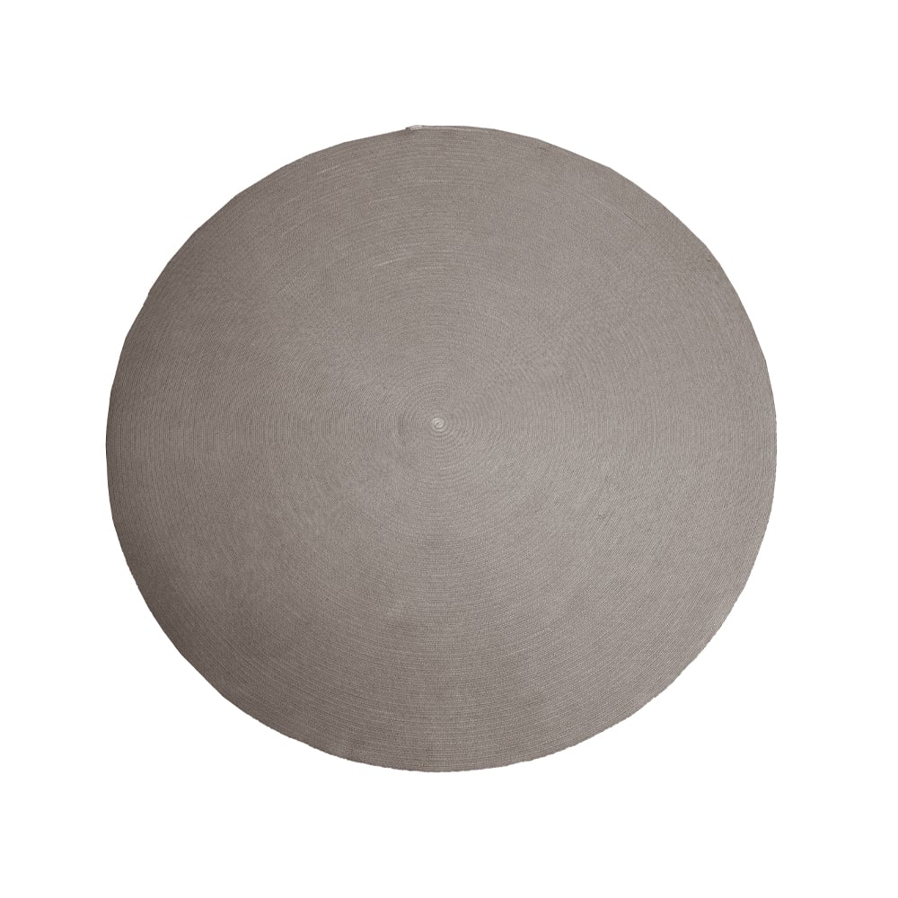 Cane-line Circle rug round Taupe, o200cm, 200 cm | Scandinavian Design | Plastic rugs | Beige