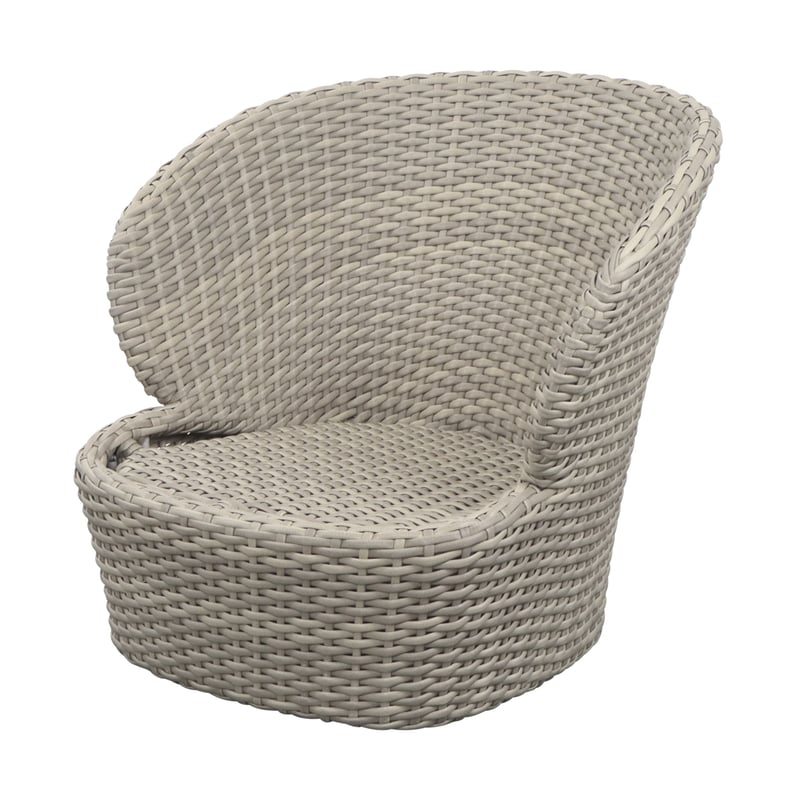 Cane-line Coast lounge chair swivel Sand (Flat Weave)