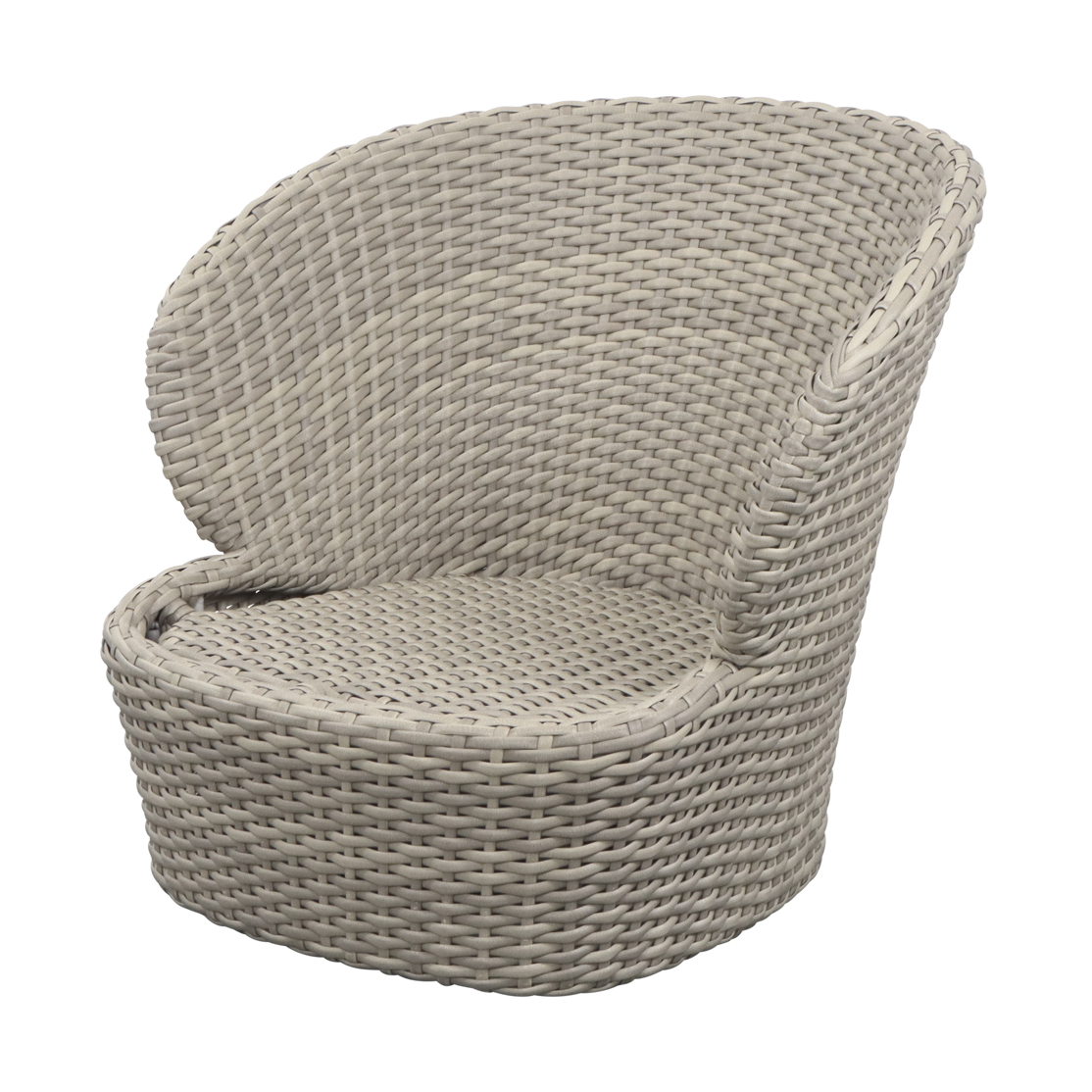 Cane-line Coast lounge chair swivel Sand (Flat Weave)