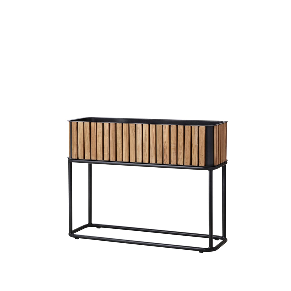 Cane-line Combine plant box Teak, lava grey | Scandinavian Design | Flower pots | Brown