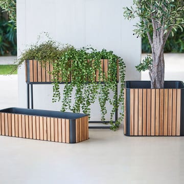 Combine plant box - Teak, lava grey - Cane-line