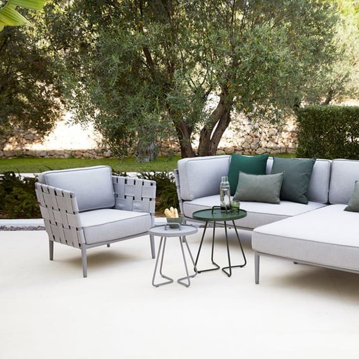 Conic lounge armchair, Grey, incl. cushions Cane-line