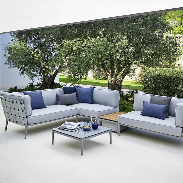 Conic modular sofa, Cane-Line airtouch light grey-single-incl. cushions Cane-line