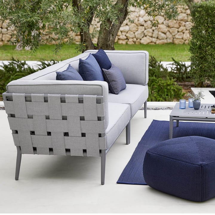 Conic modular sofa, Cane-Line airtouch light grey-single-incl. cushions Cane-line