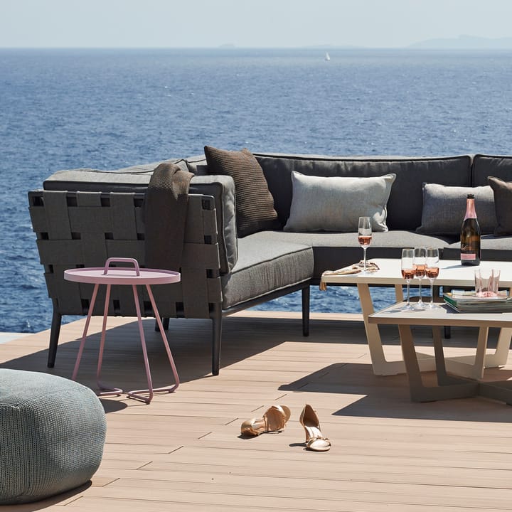 Conic modular sofa, Cane-Line airtouch light grey-single-incl. cushions Cane-line