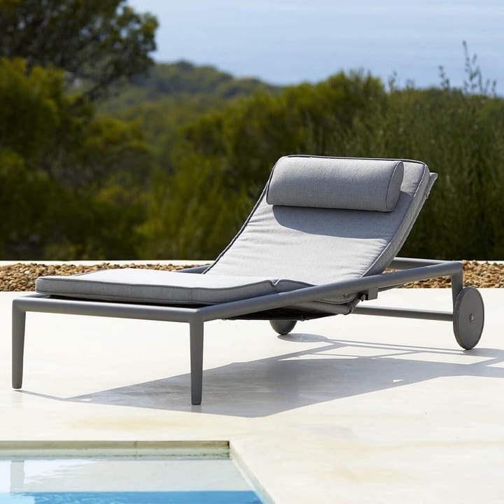 Conic sun lounger, Grey Cane-line