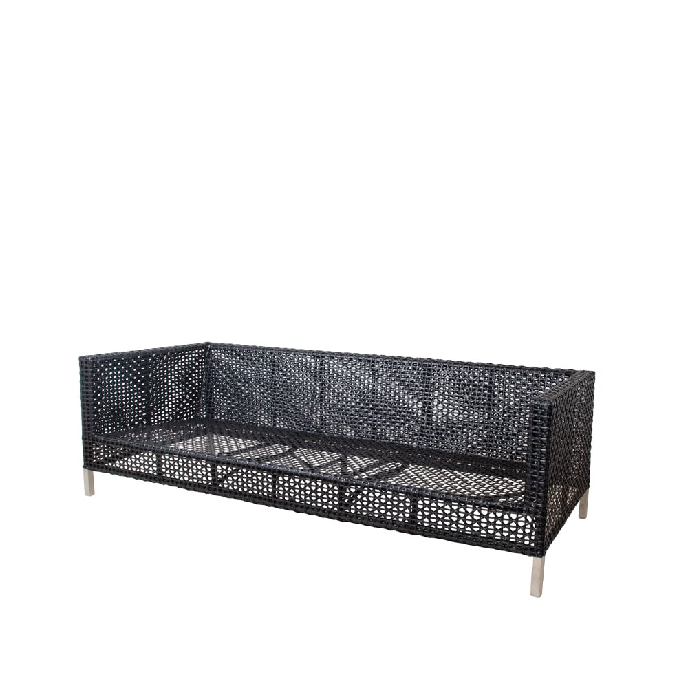 Cane-line Connect sofa 3-seater Anthracite | Scandinavian Design | Grey