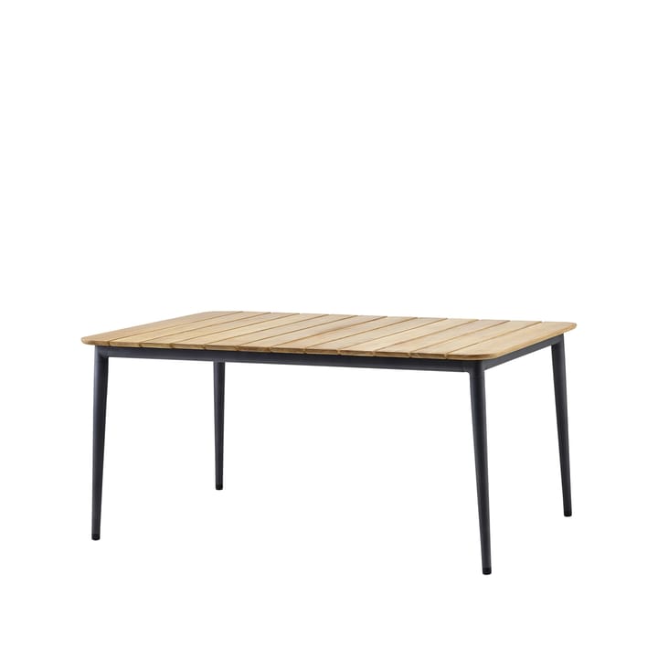 Core dining table teak 160x100x74 cm - Lava grey stand - Cane-line