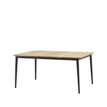 Core dining table teak 160x90x74 cm - Lava grey stand - Cane-line