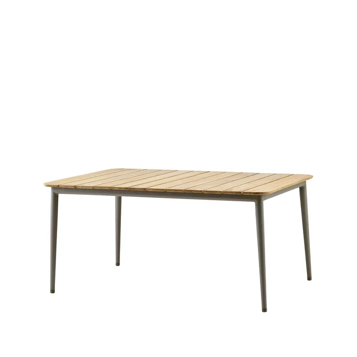 Core dining table teak 160x90x74 cm - Taupe tripod - Cane-line