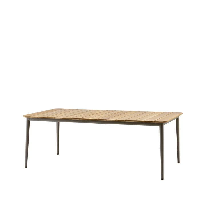 Core dining table teak 210x100x74 cm - Taupe tripod - Cane-line