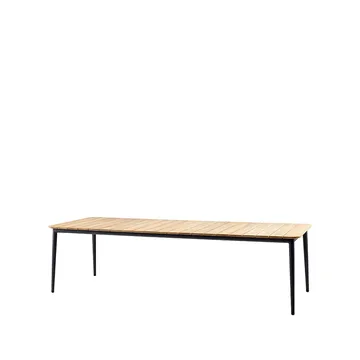 Core dining table teak 274x90x74 cm - Lava grey stand - Cane-line
