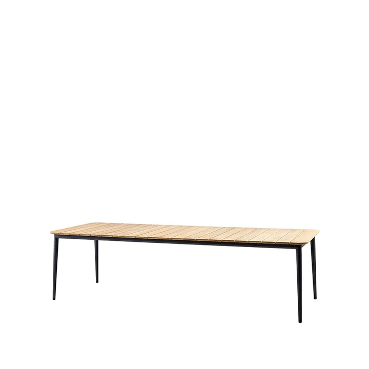 Core dining table teak 274x90x74 cm - Lava grey stand - Cane-line