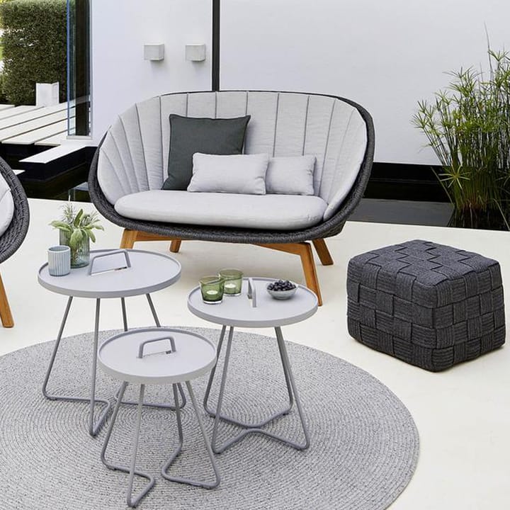 Cube stool, Dark grey Cane-line