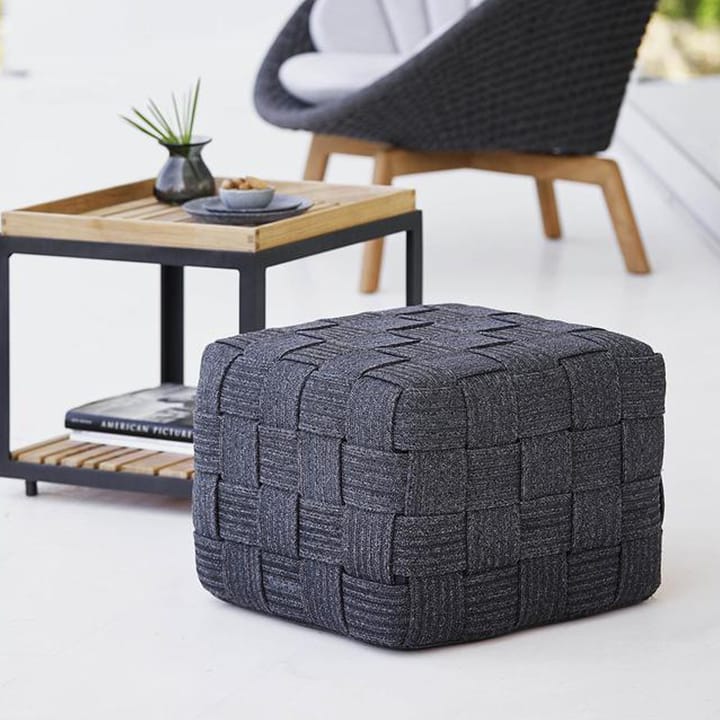 Cube stool, Dark grey Cane-line