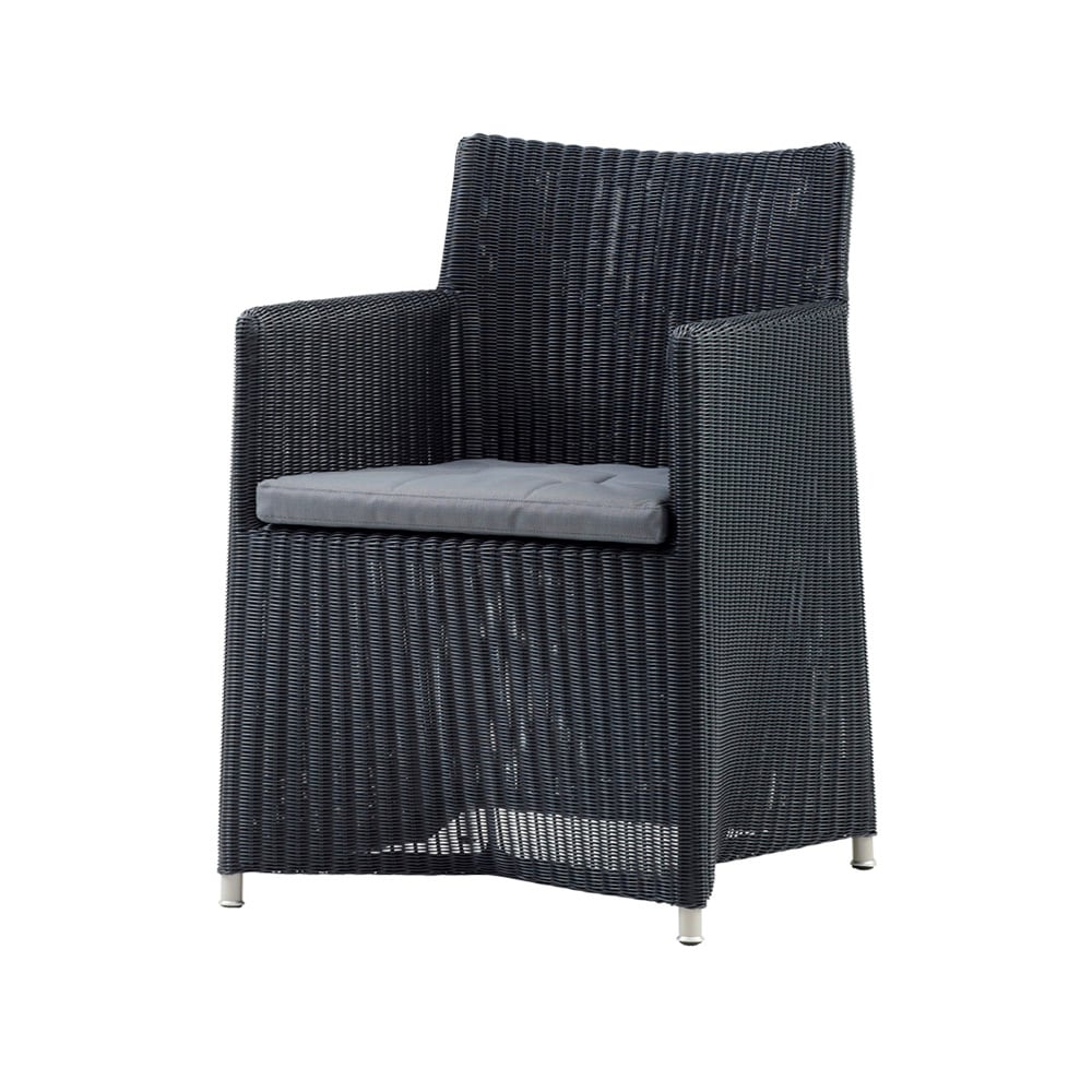Cane-line Diamond armchair Graphite | Scandinavian Design | Garden chairs | Grey
