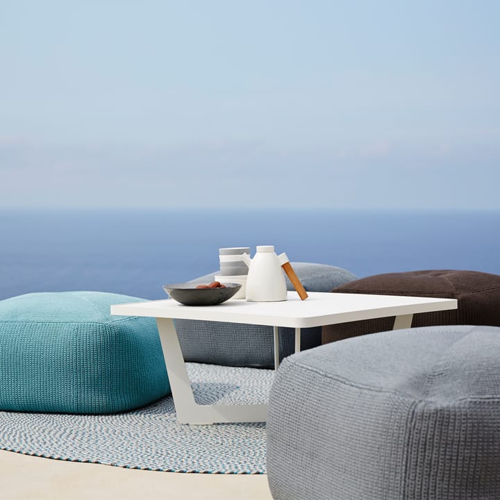 Divine pouf, Turquoise Cane-line