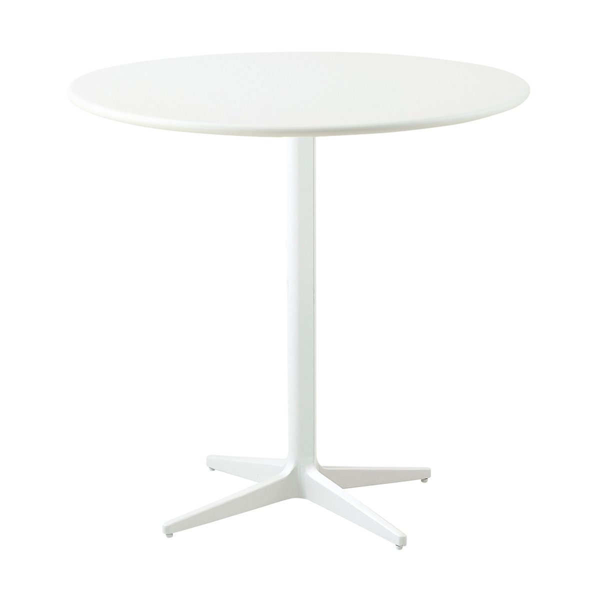 Cane-line Drop coffee table o80 cm White-white | Scandinavian Design | Garden tables | White