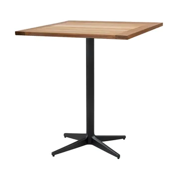 Drop coffee table teak 72x72 cm - Lava grey frame - Cane-line