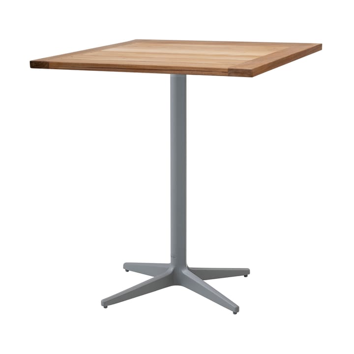 Drop coffee table teak 72x72 cm - Light grey frame - Cane-line