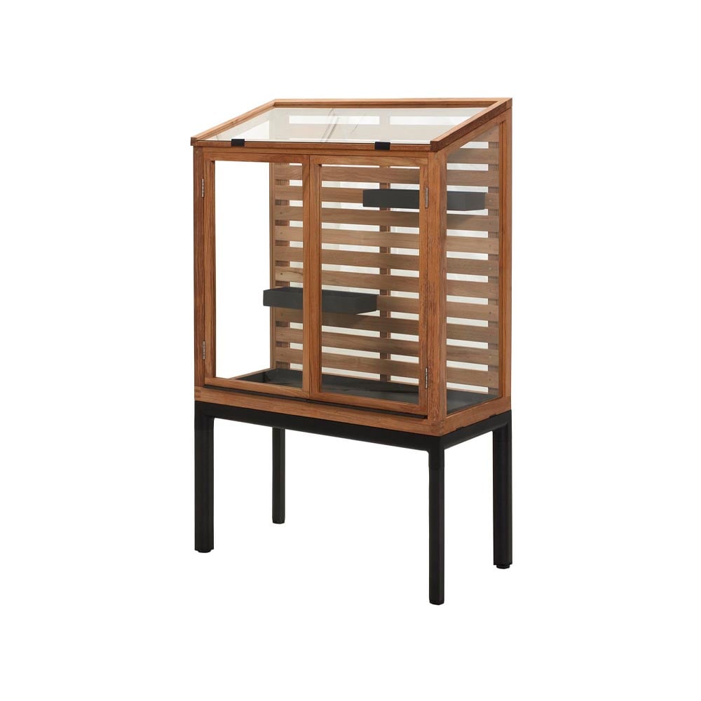 Cane-line Drop greenhouse Teak-lava grey frame | Scandinavian Design | Brown