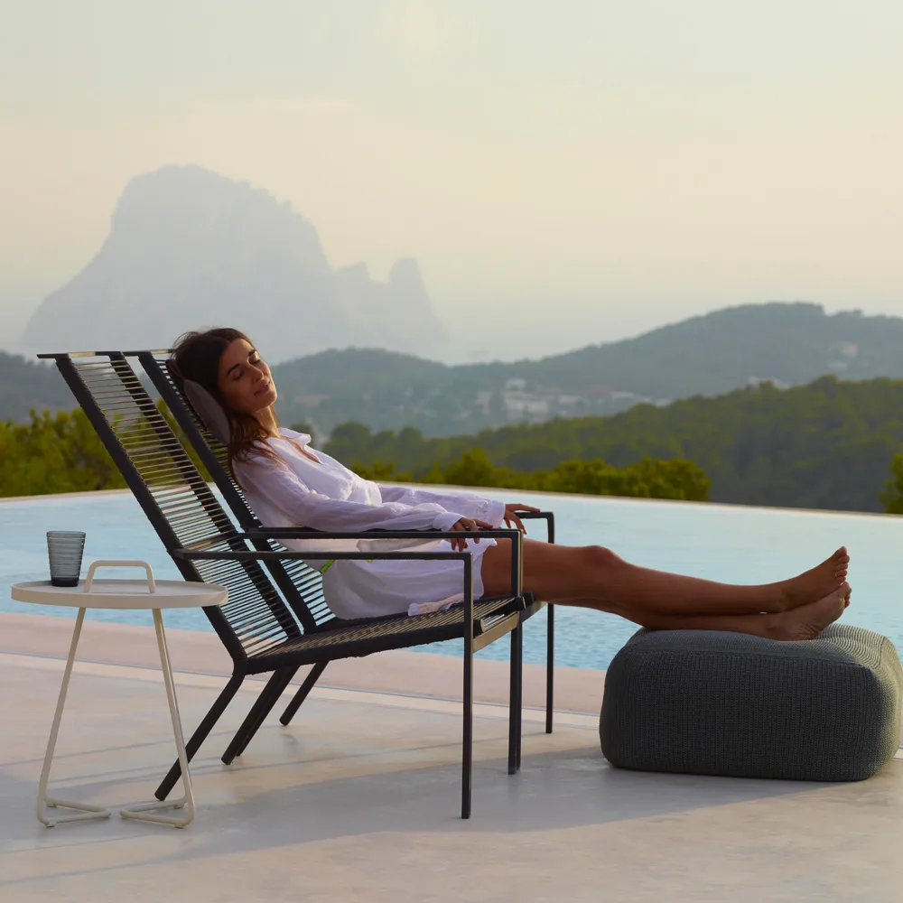 Edge sun chair, Anthracite Cane-line