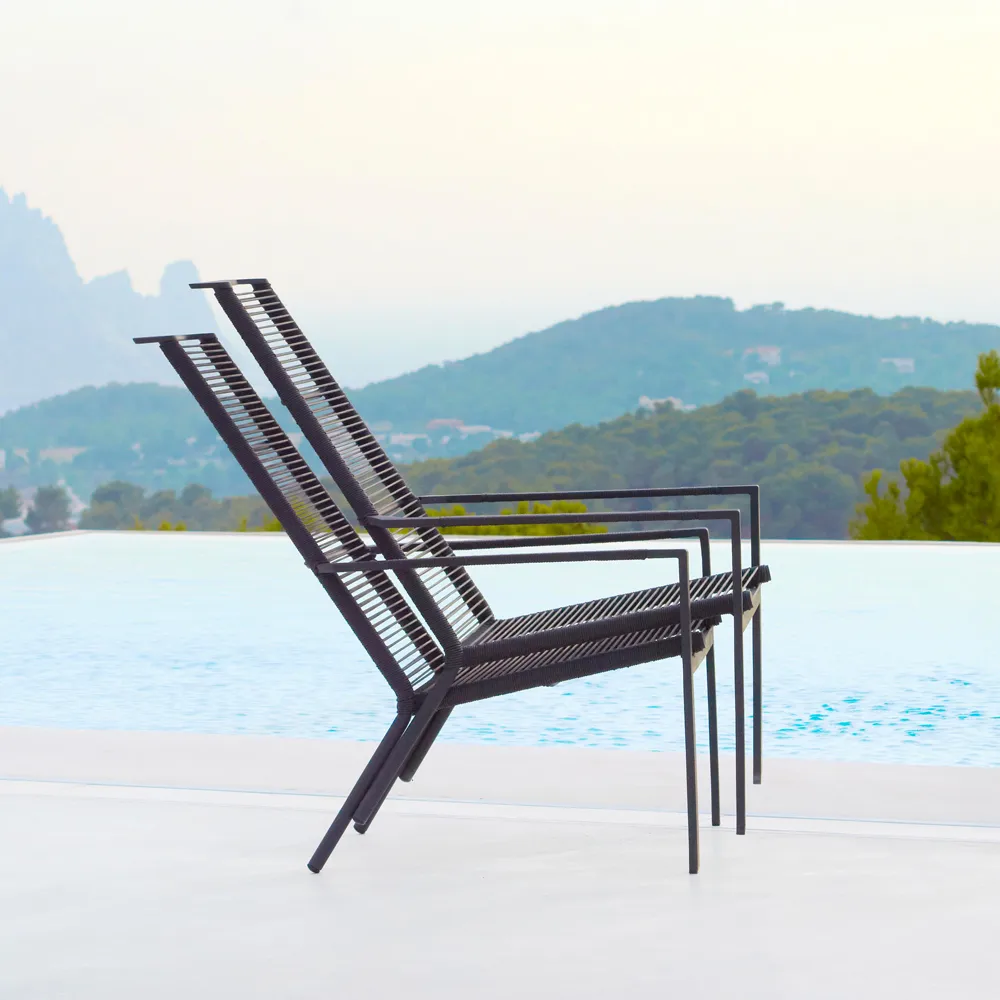 Edge sun chair, Anthracite Cane-line