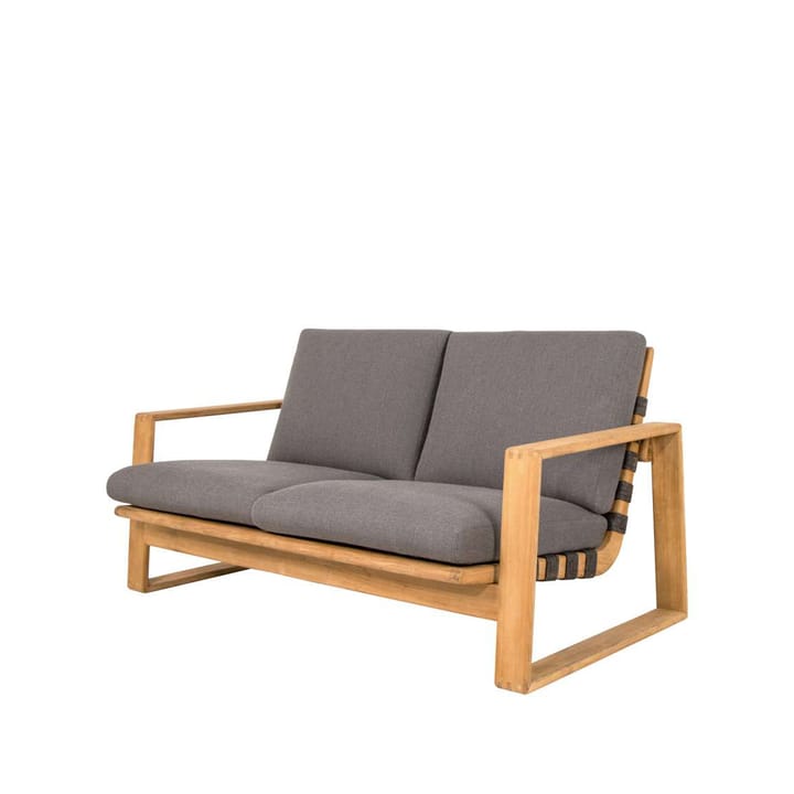 Endless Soft 2-seater sofa teak - Cane-Line AirTouch grey - Cane-line