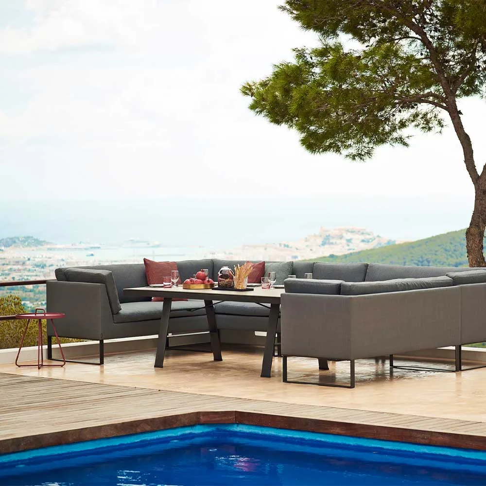 Flex modular sofa, Grey, left, incl. cushions Cane-line