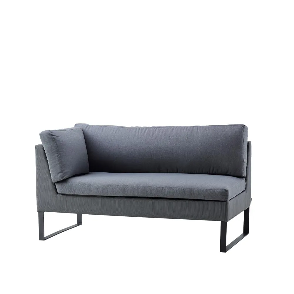 Flex modular sofa, Grey, right, incl. cushions Cane-line