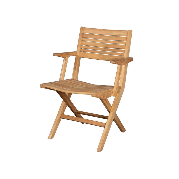 Flip folding chair - Teak, with armrests - Cane-line