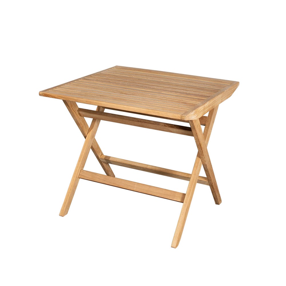Cane-line Flip folding table 80x80x72.5 cm Teak | Scandinavian Design | Garden tables | Brown