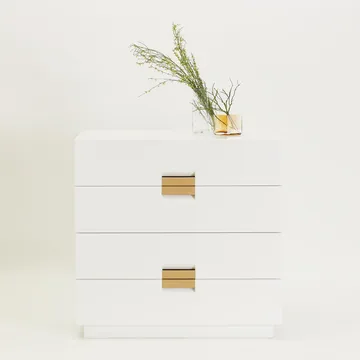Frame shelving system - Lava grey, low, teak - Cane-line